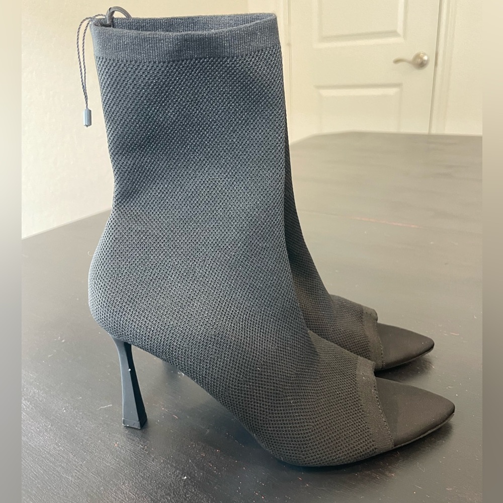 Zara Peep Toe Ankle Women's Ankle Booties Size EU 41/ US 10 - Picture 2 of 7